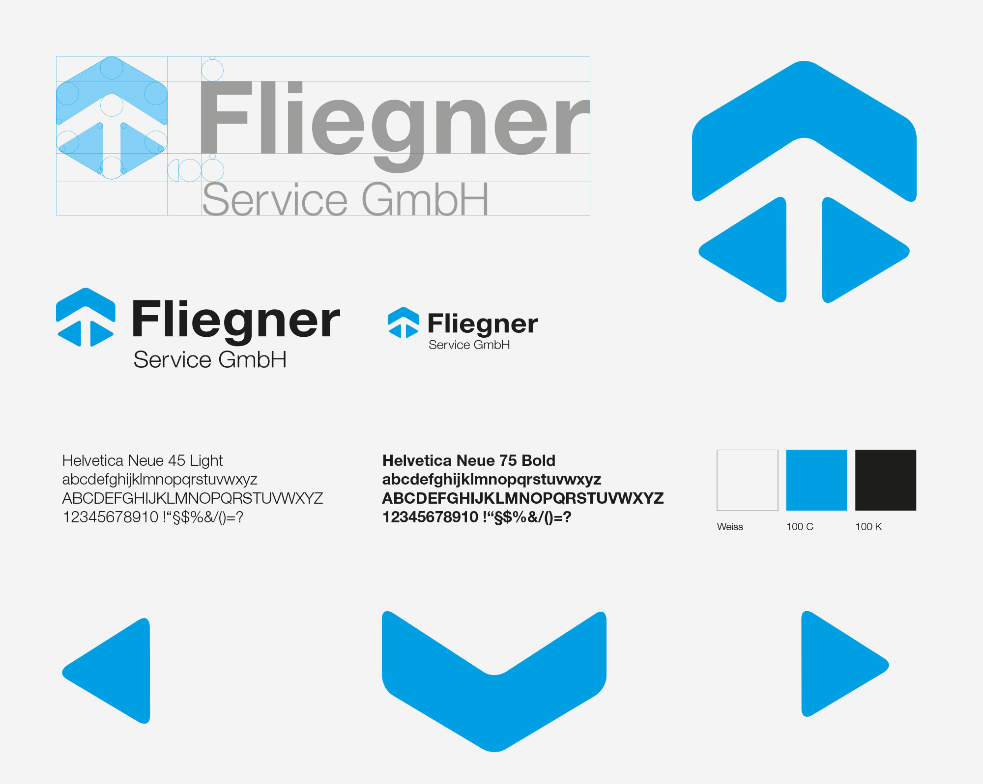 Das neue Corporate Design der Fliegner Service GmbH wurde von 75a gestaltet