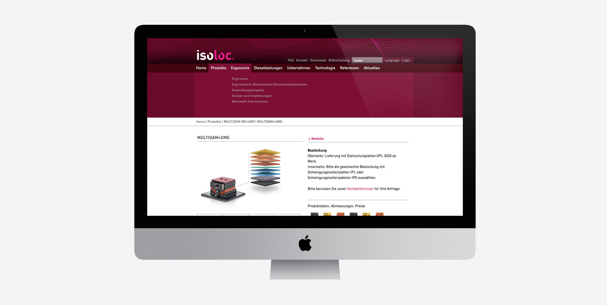 75a gestaltet die neue Website von isoloc