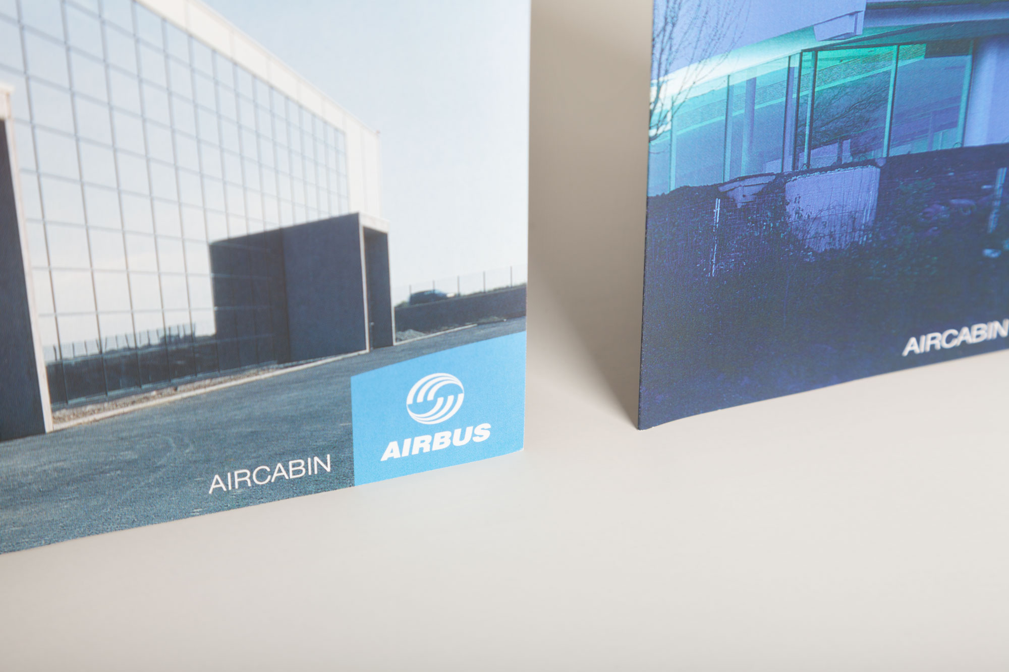 75a gestaltet verschiedene Flyer für Airbus Aircabin Deutschland